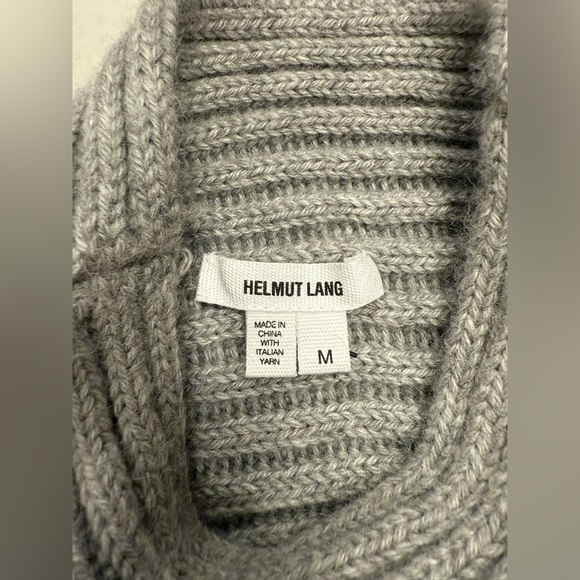 Helmet Lang Gorgeous Alpaca/Silk Asymmetrical Sweater - Picture 5 of 7